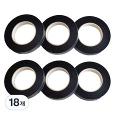 온트리 플로리스트 재료 꽃꽃이 테이프 블랙, 18개