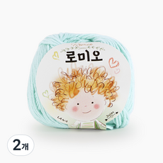 쎄비 로미오 뜨개실, 45. 연한민트색, 2개