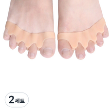 Muaz 每日矽膠腳趾分離器 雙腳穿戴組, 2套