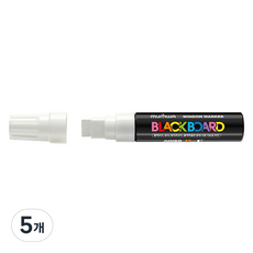 munhwA JUMBO 黑板麥克筆 15mm, 白色, 5個