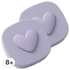 소울리치 러블리 콘텍트렌즈 케이스, 퍼플, 8개