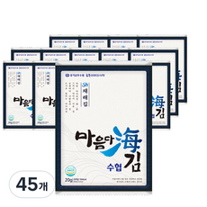 마음다해 경기남부수협 재래 전장김, 20g, 45개