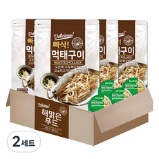 해맑은푸드 빠삭 먹태구이 25g + 청양간장마요 소스 30g 세트, 55g, 8개