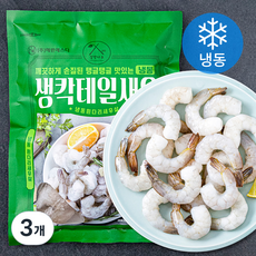 살맛나요 생칵테일새우 대 (냉동), 500g (33~45미), 3개