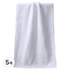 모던 호텔감성 바스타월 400g 면사, 화이트, 5개