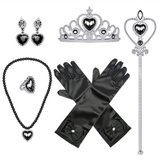 Mii Mii Party 皇冠首飾配件公主套裝, 黑色, 1套