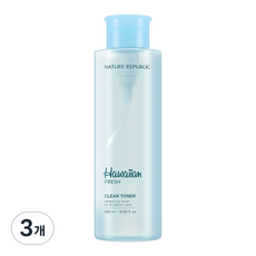 네이처리퍼블릭 하와이안 프레시 클리어 토너 대용량, 500ml, 3개