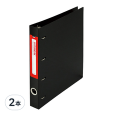 DaTaBanK 三田文具 D型專案收納資料夾 4孔 A4 649DS, 2本, 紅色