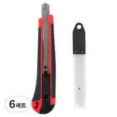 高級SK5小型美工刀 + 刀片10p組, 6套, 混色