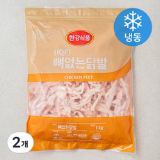 한강씨엠 IQF 뼈없는 닭발 (냉동), 1kg, 2개