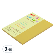 종이문화 뉴씨플레인 양면색상지 No 43 노랑색 16절, 138개