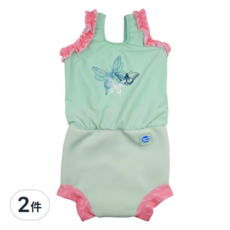 Splash About Happy Nappy Costume 小可愛連身版尿布褲，UPF50+防曬, XL, 2件