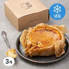 우드앤브릭 바스크 치즈케익 카라멜 (냉동), 380g, 3개
