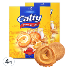 칼티 버터 쿠키 대용량 40p, 270g, 4개