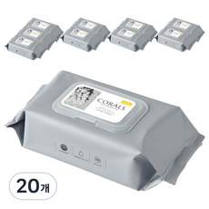 바스틀리 코랄 물티슈 캡형, 65g, 60매입, 20개