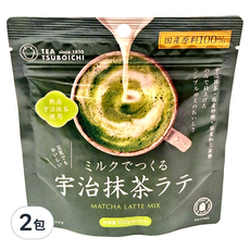 TEA TSUBOICHI 壺市製茶本舖 宇治抹茶拿鐵用沖泡粉 - 100%國產原料, 100g, 1入, 2包