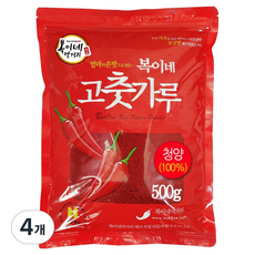 BokineMeokgeori 泡菜用青陽辣椒粉 特辣, 4個, 500g