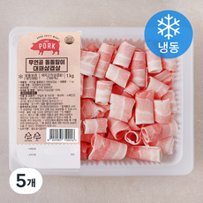 무연골 돌돌말이 대패삼겹살 (냉동), 1kg, 5개