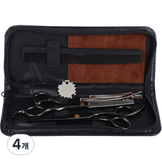 美容安全剪刀 黑色版包包組, 隨機出貨(美容夾), 4個