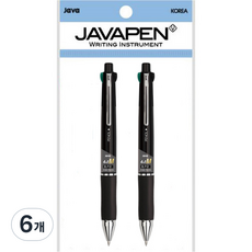JAVAPEN Jet 4+1M 多功能筆 0.7mm, 金屬黑, 6個