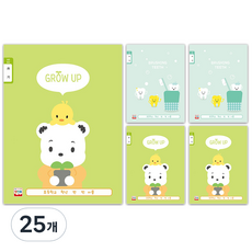 공부왕 초등 쓰기노트 8칸 32매 A타입 랜덤, 랜덤발송, 25개