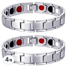 FOTEN KIT 最棒的銀色圓點手鍊 22 x 1.2 cm, 4個