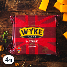와이크 팜스 머츄어 체다치즈, 250g, 1개입, 4개