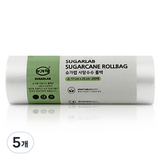 슈가랩 사탕수수 롤백 소 17cm x 25cm, 소(S), 200개입, 5개