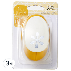 ReZo 모양펀치 25mm, 스웰, 3개