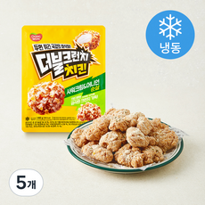 동원 더블크런치 바삭 후라이드 순살치킨 사워크림 & 어니언 시즈닝 (냉동), 380g, 5개