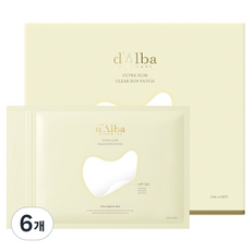 달바 울트라 슬림 클리어 선패치 UPF50+ 4회분, 35g, 6개