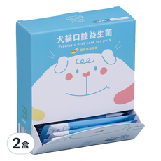 小小毛孩 犬貓益生菌粉 BLIS專利益生菌 口腔清新 台灣製造, 口腔保健, 30包, 2盒