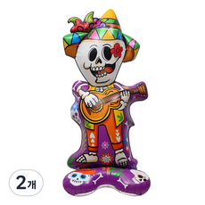 泰坦 萬聖節活動 大型亮點氣球 大型可愛骷髏 154 x 68 cm, 混合色, 2個