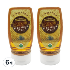 골든드롭 유기농 프리미엄 블루 아가베시럽, 360g, 6개