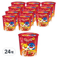 Otaste 碰碰狐狸小鯊魚炒年糕 辣甜淡味, 116g, 24個