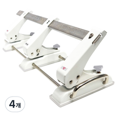 buyhearts 3孔移動打孔機 25張穿孔BY-3H, 4個, 單一顏色