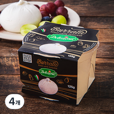델리지오사 부라타, 125g, 1개입, 4개