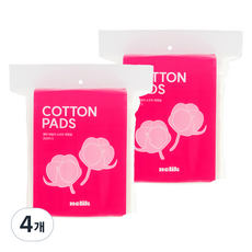 nelik 每日柔軟雙面化妝棉, 250入, 4個