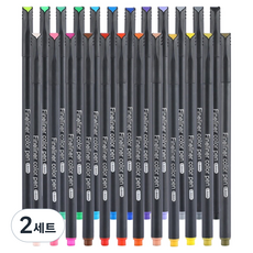 Modian 美術專用彩色線條筆 0.4mm 套組, 24色, 2套