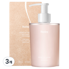 헉슬리 바디 워시 로즈 피커, 300ml, 3개