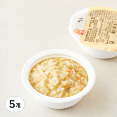짱죽 중기 9개월부터 한우 달콤 병아리 콩죽 죽2 이유식, 200g, 5개
