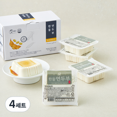 한둘 연두부 125g x 6개입 + 유자간장소스 8g x 6개입 세트, 4세트