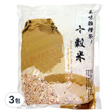 康健生機 十穀米 1.8kg - 健康雜糧米 豐富膳食纖維 全家人的營養好選擇, 3包