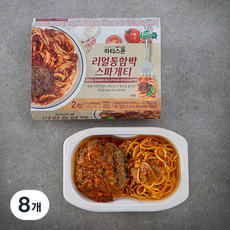 하티스푼 리얼통함박 스파게티, 335g, 8개