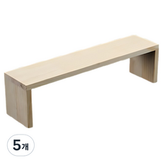 비레보 진열대 정리대 선반 중형 35cm, 우드, 5개