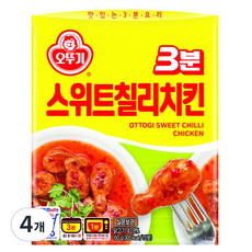 오뚜기3분 스위트 칠리 치킨, 150g, 4개