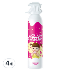 콩순이 배스타임 버블 클랜져 핑크 젤리, 250ml, 4개