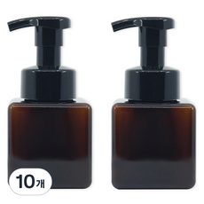 뉴앤룩 디스펜서 핸드워시 거품용기 거품형 250ml, 브라운, 10개