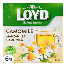 LOYD 캐모마일 차, 6개, 20개입, 1.5g