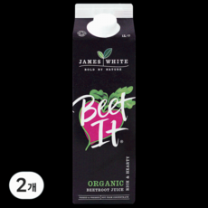 James White 有機 NFC 果汁 蘋果甜菜根汁 甜菜汁 利樂包, 2個, 1L